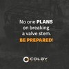 Colby Valve Permanent Valve Stem Replacement Kit | Installs from Outside of The Wheel | Tire Valve Stems Made in USA from Quality 360 Brass Components