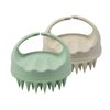 ISCRIO Scalp Massager, 2 Pack Shampoo Brush, Scalp Exfoliator for Dandruff Removal, Scalp Scrubber with Soft Silicone Bristles, Scalp Massager for Hair Growth (Green&Beige)