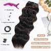 SilkStrands Invisible Wire Hair Extensions with Adjustable 4 Secure Clips 24 Inch Secret Halo Hair Extensions on Soft Transparent Lace Dark Brown Hair Extensions Long Wavy Hair Extensions for Women