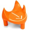 Champion Sports Double Rubber Construction Football Sidewinder Kicking Tee - Extra Elevation - High Visibility Orange - 2"