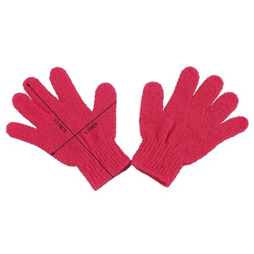 8 Pairs Double Sided Exfoliating Gloves Body Scrubber Scrubbing Glove Bath Mitts Scrubs for Shower, Body Spa Massage Dead Skin Cell Remover