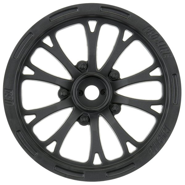 Pro-Line Racing 1/10 Pomona Drag Spec Front 2.2" 12mm Drag Wheels (2) Black, PRO277503
