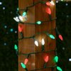 ‎‎‎Novelty Lights 24FT 70 LED C6 LED Christmas String Lights, Outdoor Christmas Tree Commercial Grade LED String Lights, Permanent Christmas Lights Outdoor Tree Decorations Outdoor (Red/Green/Pure