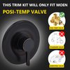 Shower and Tub Trim Kit, Compatible with Moen Posi-Temp Valve, Oil-Rubbed Bronze