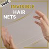 YGDZ Bun Net, 40pcs Invisible Hair Bun Nets for Dance Women Girls, Ballet Hair Bun Maker Hair Accessories (50cm Beige)
