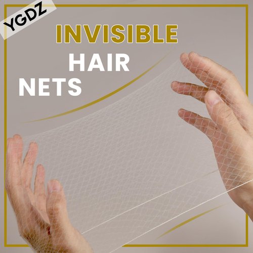 YGDZ Bun Net, 40pcs Invisible Hair Bun Nets for Dance Women Girls, Ballet Hair Bun Maker Hair Accessories (50cm Beige)