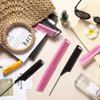 8 Pieces Rat Tail Combs for Women Fine Tooth Comb Parting Carbon Fiber Teasing Styling Combs and Cutting Comb Fiber Pintail Hairdressing Comb for Braids Salon Home Supplies, Black and Pink