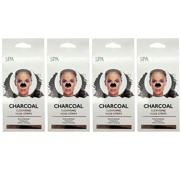 12 Pc Nose Mask Blackhead Charcoal Deep Pore Cleansing Strips Face Peel Remover