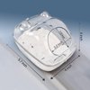 lazYYzal Hamster Bathtub,Hamster Bathroom,Small Animal Habitat Décor,Sand Bath Container Transparent Beds,Hamster Bed,Ice Bathtub,Sleep Pad Nest,Sand Bath Box for Cage Accessories（M）