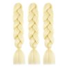 BALINGHAIR Braiding Hair Extensions Beige Kanekalon Braids Hair Hot Water Setting (613#-3Packs)