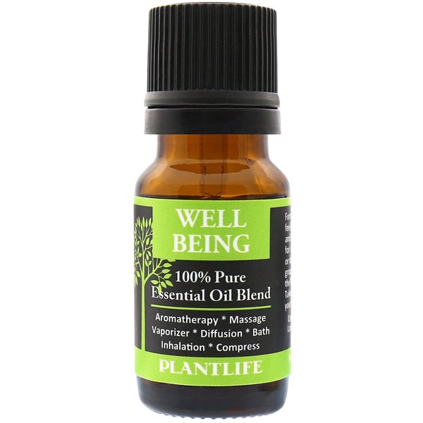 Plantlife Well Being Aromatherapy Essential Oil Blend - Straight from The Plant 100% Pure Therapeutic Grade - No Additives or Fillers - Made in California 10 ml