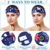 Jexine 20 Pcs Nursing Headbands with Buttons Wide Elastic Stretch Nurse Hair Bands Non Slip Face Covering Ear Protection for Nurse Doctors Women Spa Yoga Sports Workout Head Wraps Accessories