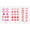 Lurrose Temporary Forehead Tattoo Stickers Chinese Style Decorative Stickers 30 Sheets
