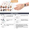 Golden Retriever Temporary Tattoos - 100 PCS Funny Cute Dog Themed Stickers for Kids Birthday Party Supplies, Decorations, Favors and Prizes - Cute Gifts for Boys and Girls
