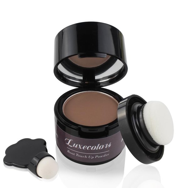 Luxecolors Root Touch Up Powder Hairline Powder for Thinning Hair Concealer Gray Coverage, Eyebrows Powder Bald Spot Root Cover Up for Women, Auburn