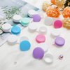 QVVQ 12PCS Contact Lens Case, Colorful Contact Lens Box Left/Right Eyes Holder Container, Outdoor Mini Contact Lens Soak Storage Kit for Travel&Home.