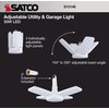 Satco S13146 Adjustable Multi-Beam LED Utility and Garage Ceiling Light, White, 5000K, 1 Count (Pack of 1)