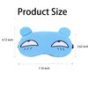 4 Packs Cute Sleeping Eye Masks, Soft Fluffy Sleeping Eye Masks Resting Eye Masks Travel Sleeping Eye Masks Kids Boys Girls Ladies Men Universal Daydream Sleeping Masks Cartoon Eye Masks