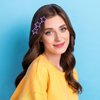 Paderison 10Pcs Star Hair Clips Y2K Star Star Hair Clip for Teens Cute Metal Hair Barrettes Kawaii Hair Accessories for Women Teens Y2K 2000s Non Slip Rave Accessories(Purple)