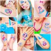 Sixberry Glitter Kids Temporary Tattoos for Girls, 12 Sheets Mermaid Unicorn Rainbow Butterfly Waterproof Fake Tattoos for Toddler Teen Little Girls Sparkly Birthday Party Favors Goodie Bags Stuffers