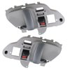 APPERFiT Interior Door Handle w/Bezel Kit (Gray) Compatible with 1995-2002 Chevy Chevrolet GMC Truck C1500 C2500 C3500 K1500 K2500 K3500 Suburban Tahoe Yukon Replaces 15708043 15708044