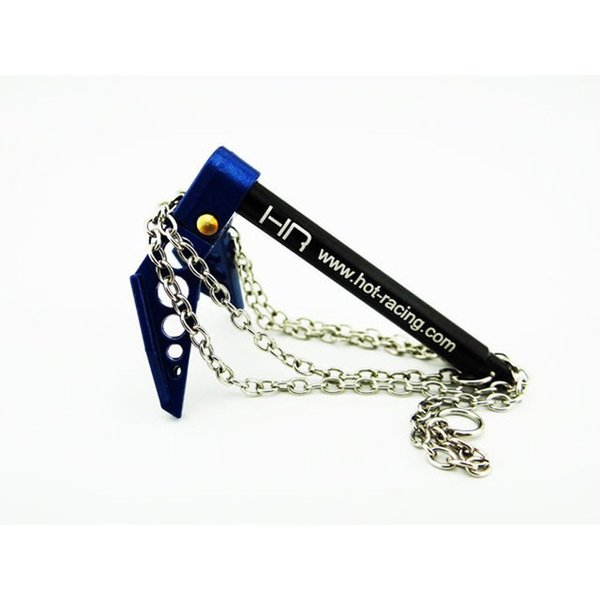 Hot Racing ACC838F06 1/10 Scale Portable Fold Up Winch Anchor Blue/Black