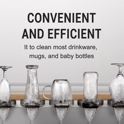 HGN Glass Rinser for Kitchen Sinks,Stainless Steel Sink Cup Washer,Cup Rinser Bar Cup Cleaner Sink Attachment