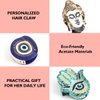 Personalized Acetate Hair Claw Clip with Buddha Design for Women Gift, 1 Piece