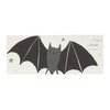 Meri Meri Black Bats Halloween Garland, 10' Strand Banner, Tissue Paper Reusable Party Decorations (Pack of 1)