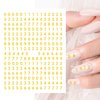 DANNEASY 8 Sheets Small Number Nail Art Stickers for Women Kids Girl Number for Nails Self Adhesive Nail Stickers Number Nail Decals 3D Nail Design Nail Decoration
