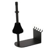 Trombone Holder – Slatwall and Pegboard Mount Display (Quantity 5) (5, Black)