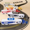 MT WORLD Toy Truck Personalized Semi Truck Toy with Name 1/48 Scale Diecast Model Tonka Container Car Carrier for Boys Teens Birthday