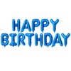 16 Inch Dark Blue Happy Birthday Banner Balloons Aluminum Foil Letters Banner Balloons Sign For Men Women Kids Birthday Party Decorations Supplies