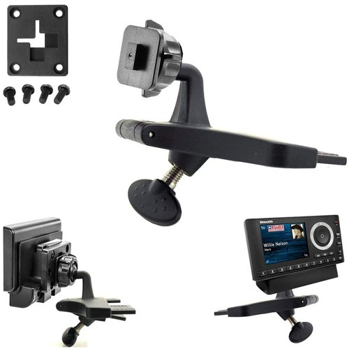 ChargerCity AMPS Pattern Car DVD Player CD Slot Mount for SiriusXM Audiovox Starmate Xpress EZ EZR RC Roady bt LYNX Nexus & Helix Satellite Radio (SXVRBT1 XM SXPL1V1, SXEZR1V1, SXDV3)