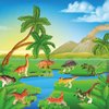 14 Pcs Figures Toys Realistic Mini Dinosaurs Animal Figurines, Plastic Learning Educational Playset Animal Themed Party Supplies Cake Topper Ornaments for Easter Egg Birthday Christmas