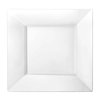 EcoQuality 8 inch White Pearl Square Salad Plate – Elegant Disposable Plastic Dinner Plate for Weddings, Parties, Catering, and Buffets – Durable & Reusable Tableware – Food-Safe BPA-Free Design (90)