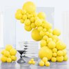 PartyWoo Yellow Balloons, 85 pcs Matte Yellow Balloons Different Sizes Pack of 18 Inch 12 Inch 10 Inch 5 Inch Yellow Latex Balloons for Balloon Garland Balloon Arch as Party Decorations, Yellow-Y55