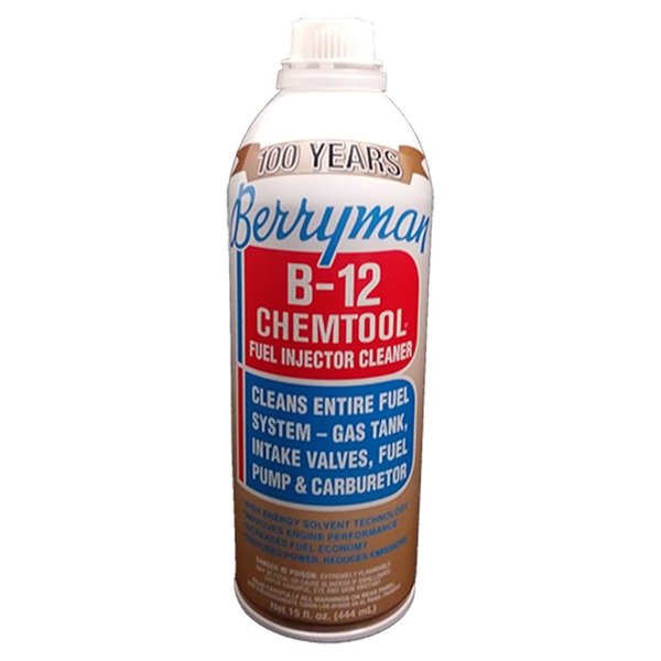 Berryman Products 0116 B-12 Chemtool Carburetor, Fuel System and Injector Cleaner, 15 Ounce, (Single Unit)