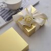Efavormart 100pcs of 4x4x2 Gold Cake Box for Candy Treat Gift Wrap Box Party Favor Boxes for Bridal Shower Wedding Party