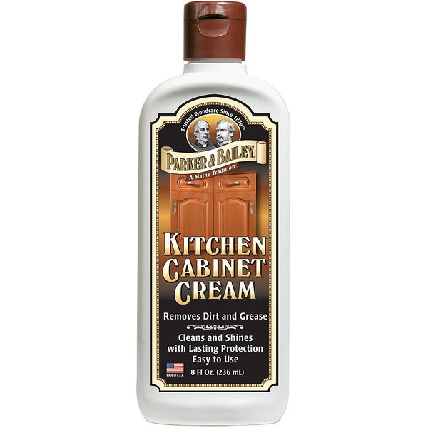 PARKER & BAILEY KITCHEN CABINET CREAM - Multisurface Wood Cleaner And Polish Furniture Quick Shine Restorer Protector Surface, House Cleaning Supplies Home Improvement 8oz
