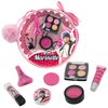 Miraculous Ladybug, 10-in-1 Marinette Kids Makeup Set with Nail Polish, Lipstick, Pressed Powder Palette, Lip Gloss, Hair Chalk, Make-up Sponge, Compressed Towel, Sticker and Pom-pom (Wyncor)