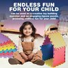 MEDca Floor Mat 10-Tile Exercise Mat Solid Foam EVA Playmat Kids Safety - 10-Pcs of (1) Random Solid Color, Receive Either Red, Blue, Green, Yellow, Purple or Orange