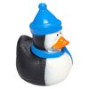 Cool Winter Antarctica Penguin in Santa Hat Rubber Ducks (2") Standard Size. (12 Pack) Cute Duck Bath Tub Pool Toys. (Penguin Rubber Duckies)