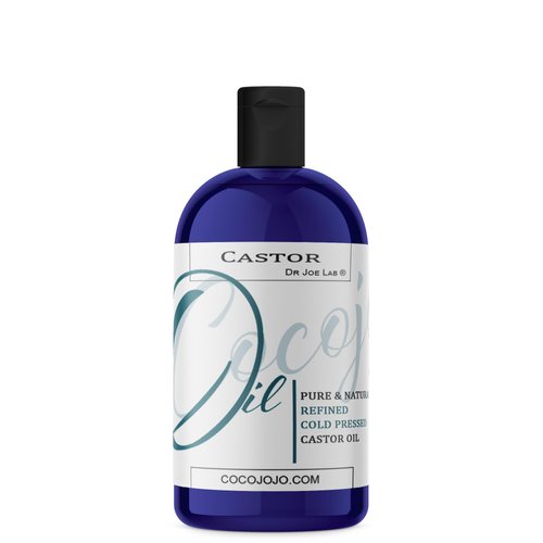 cocojojo Castor Oil Organic, Cold Pressed Organic Castor Oil, Unrefined, Pure USDA Certified Hexane Free Non GMO - Natural Moisturizing Hydrating Hair Skin Face Body Nails - 16 Oz