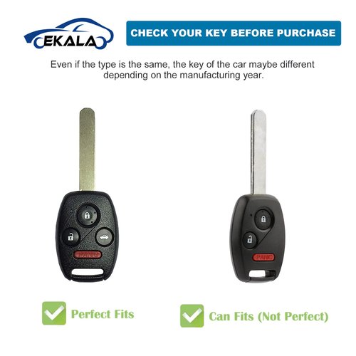 EKALA for Honda Key Fob Cover with Keychains Lanyard, 4 Buttons Soft TPU Keys Shells Girly White Key Fob Protector Compatible with Honda Accord Accord Crosstour Civic CR-V Pilot Element(Hod-4R)