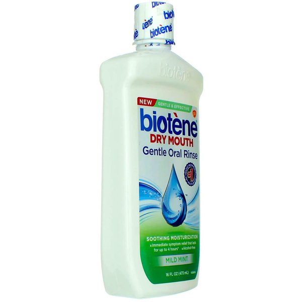 Biotene Dry Mouth Gentle Oral Rinse Soothing Moisturization, Mild Mint, 16 fl oz