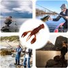 Fishing Lures, Elastic Flexible Soft Fishing Bait Reusable Fishing Lure Realistic Crayfish Soft Bait for Mandarin Fish, Black Fish, Perch, Carp