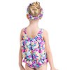 Kids Boy Girls Toddler Floatation Swimsuit with Adjustable Buoyancy Baby Summer Training Float Suit Swim Vest Life Jacket Floating One Piece Swimwear Safety Pool Bathing Suit Swimming Colorful 3-4T