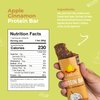 Amrita Apple Cinnamon High Protein Bars, 15g Plant Based Protein, Low-Sugar Meal Replacement Bars, Vegan, Gluten-Free, 12 Bars