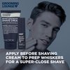 Grooming Lounge Beard Master Shave Oil - Eliminates Razor Drag and Burn - No Clogged Pores or Residue - Can be Used Solo or With a Cream - Translucent Solution - No Parabens - Cruelty Free - .5 oz